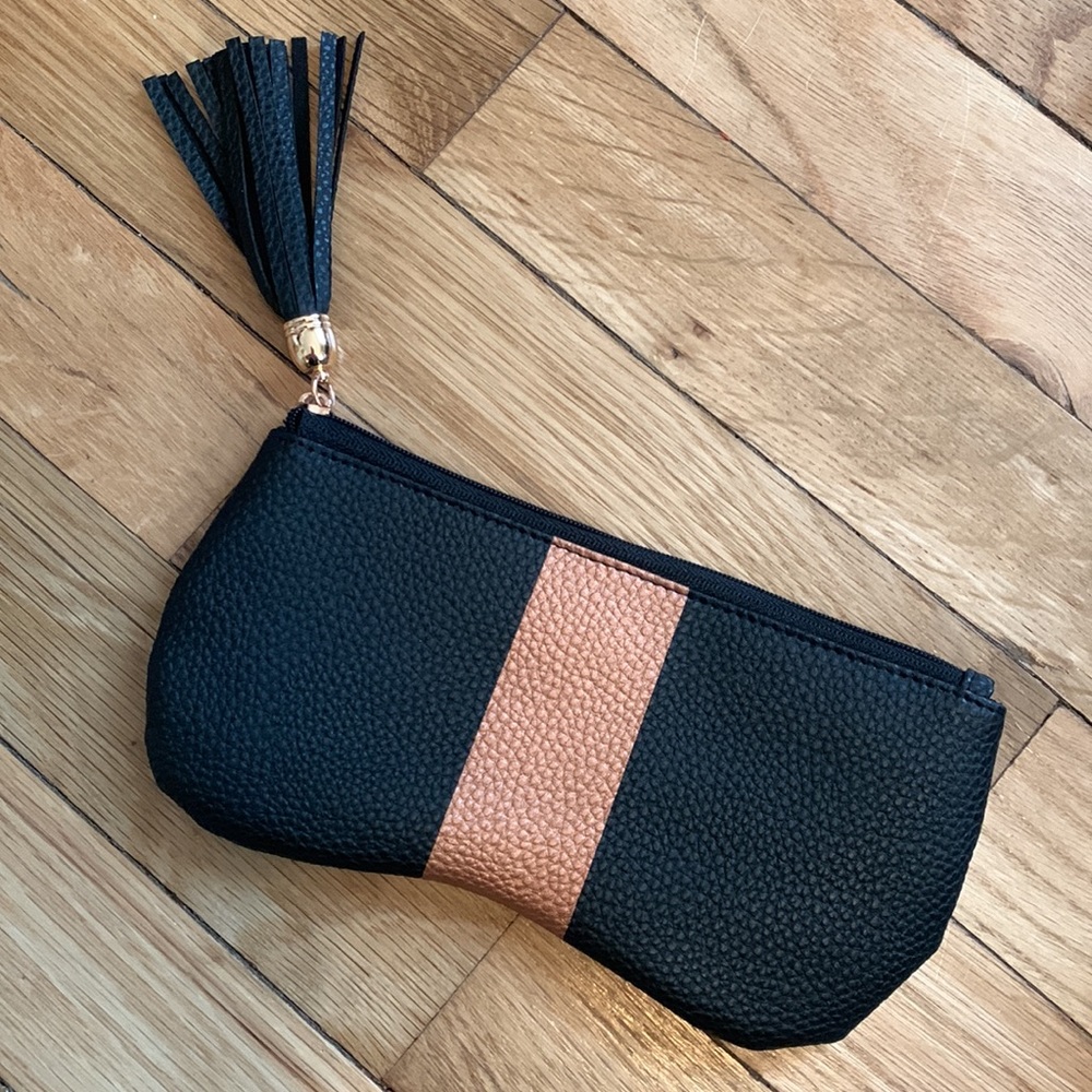Brand new Black and Rose Gold Zigi & Marais Pouch